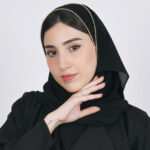 ⁦حجاب حرير أسود⁩ - الصورة ⁦3⁩
