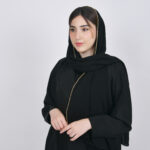 ⁦حجاب حرير أسود⁩ - الصورة ⁦4⁩
