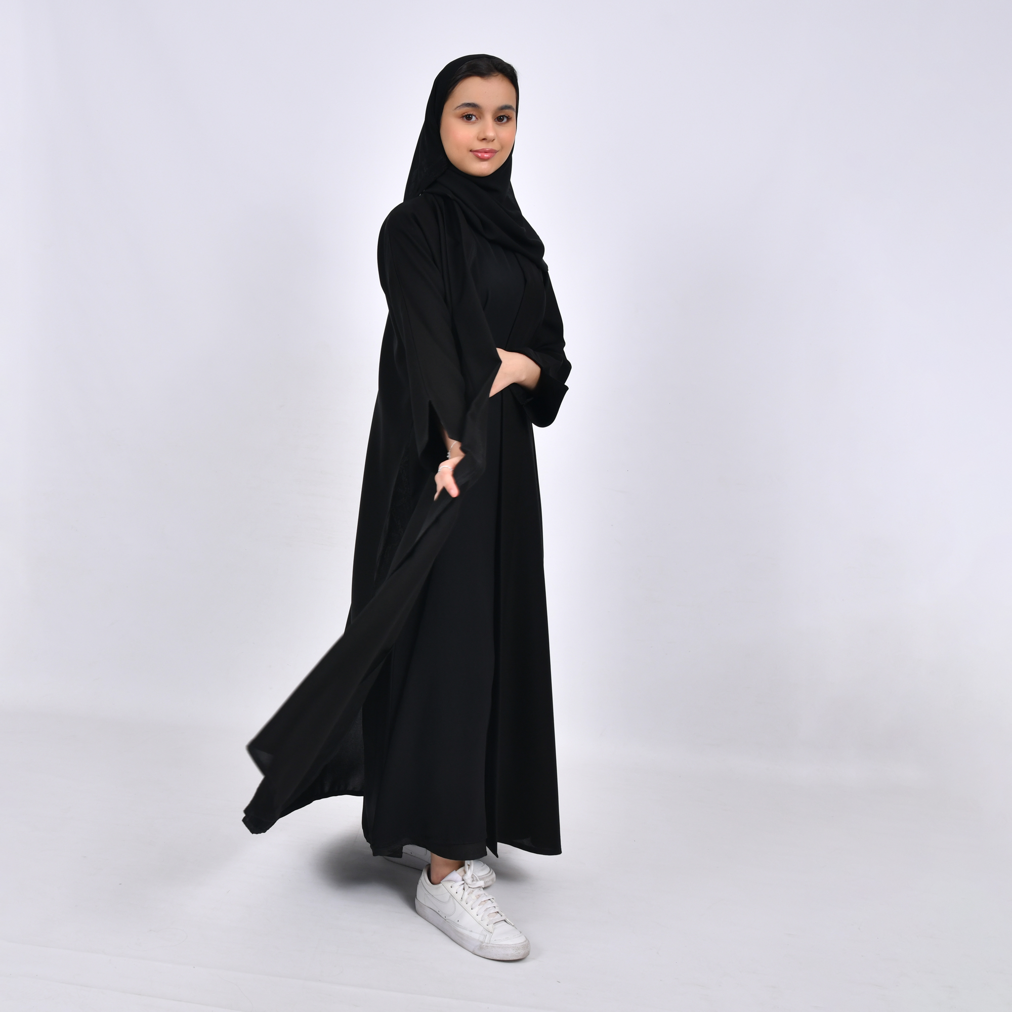 abaya-bannaty-01 عباية بناتيه بقصة ربع كلوش