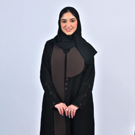 عباية لف بقصة بليزر بياقة مميزة
